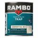 Rambo Pantserlak Trap Dekkend Zijdeglans Ral 9010 0,75L
